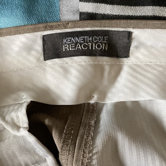 Kenneth Cole Reaction Tan Dress Pants for Men - Picture 5 of 8